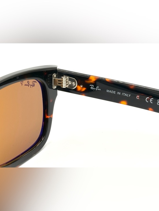 Ray-Ban Tortoiseshell Frame Sunglasses with Brown Polarized Lenses RB2283 992/57 - Picture 3 of 14